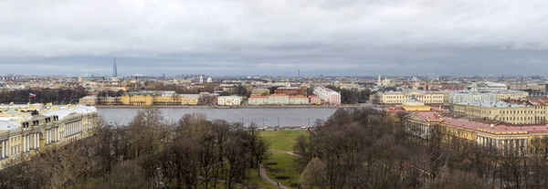 Petrohrad Rusko Ledna 2020 Pohled Petrohrad Vyhlídkové Paluby Katedrály Izáka — Stock fotografie