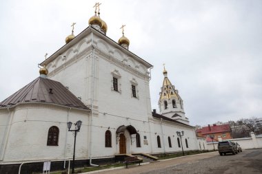 Belgorod, Rusya - 21 Ocak 2020: Belgorod 'daki Hüküm-Nikolaev Katedrali