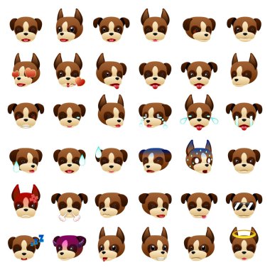 Boxer Köpek Emoji ifade ifade