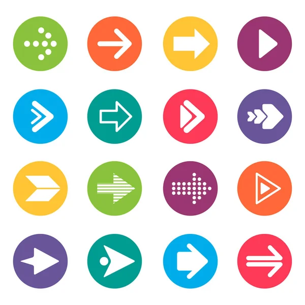 Elementos de diseño de iconos de flecha — Vector de stock