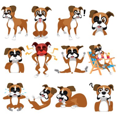 Download Boxer Dog Free Vector Eps Cdr Ai Svg Vector Illustration Graphic Art