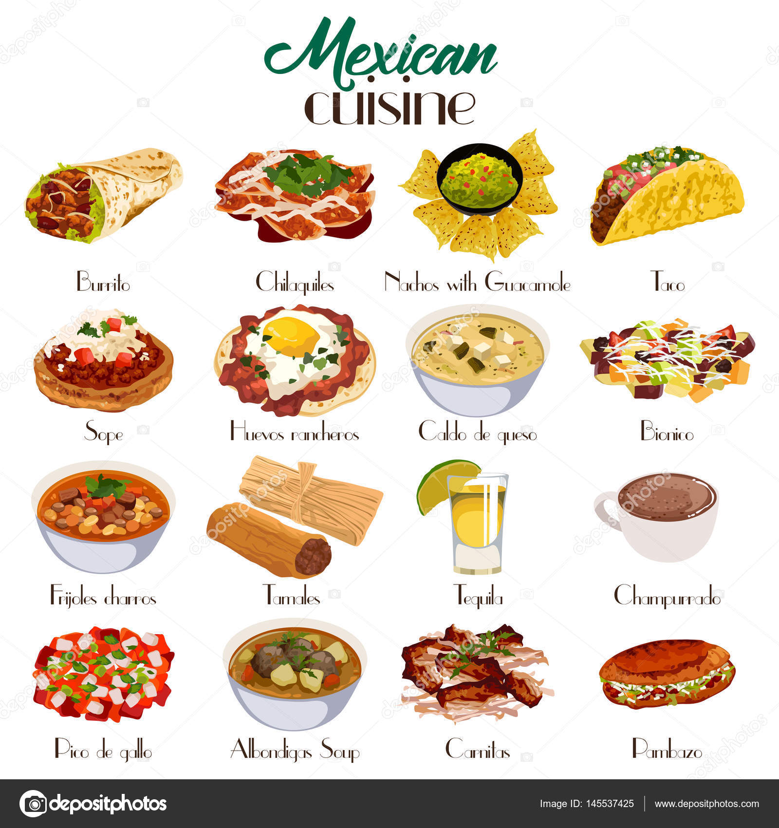 Burrito mexicano imágenes de stock de arte vectorial - Página 7 |  Depositphotos