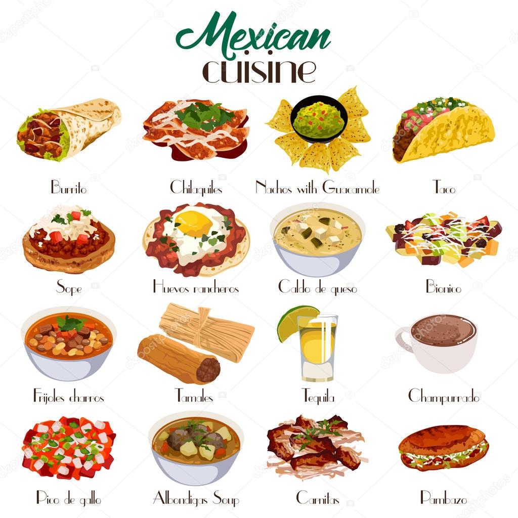 Mexican Cuisine Icons