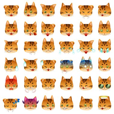 Bengal kedi Emoji ifade ifade