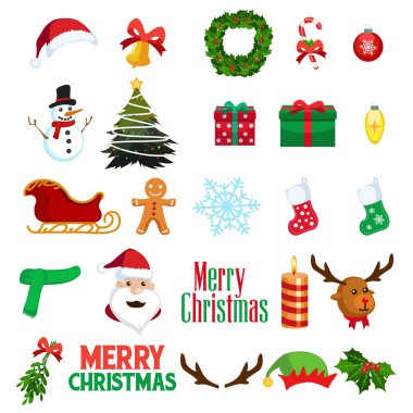 Christmas kış Clipart simgeleri