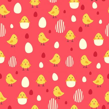 Tavuk ve yumurta duvar kağıdı Dikişsiz desen arka plan
