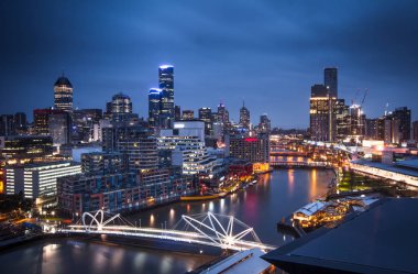 Melbourne şehir yukarıdan