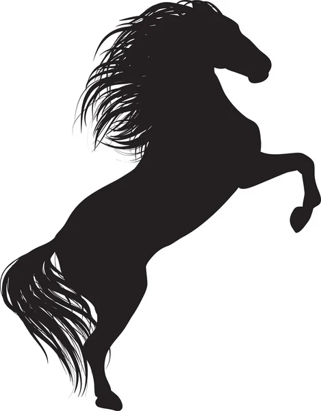 Un caballo corre — Vector de stock