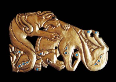 İskit altın, geyik