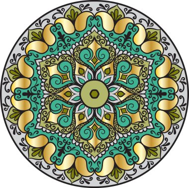 Bir çiçek mandala çizimi 