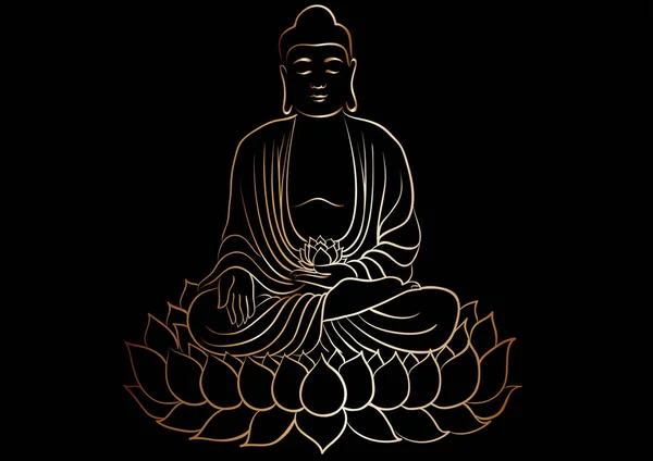 Bir Buda heykelinin çizim