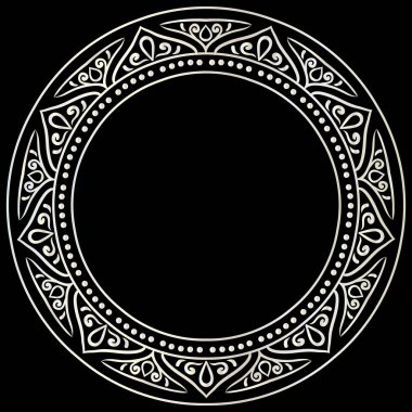 yuvarlak gümüş çerçeve