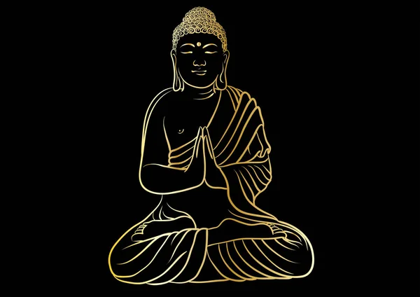 Bir Buda heykelinin çizim