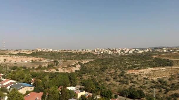 Kilátás fentről Katzir, Izrael — Stock videók