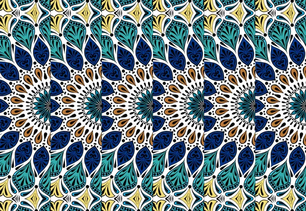 Colorato motivo floreale mandala etnico motivo orientale — Foto Stock