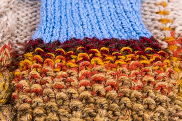 Textura de lana colorida rayada —  Fotos de Stock
