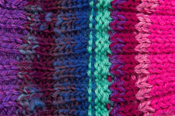 Striped colorful wool texture — Stock Photo, Image