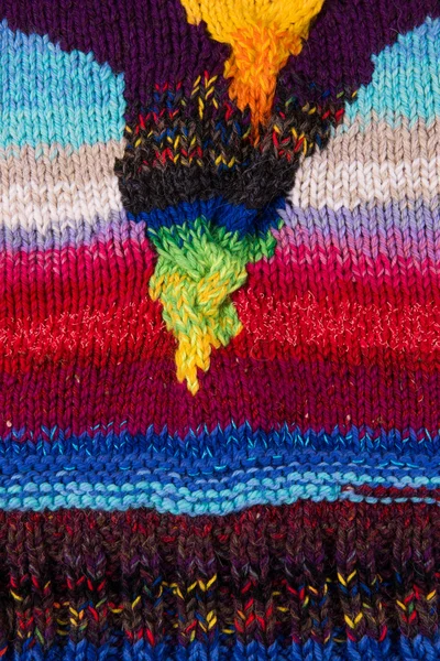 Striped colorful wool texture — Stock Photo, Image