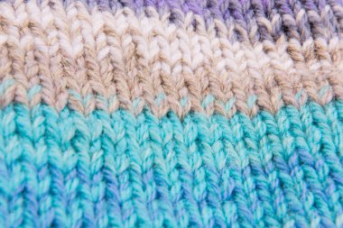 çizgili renkli yün doku