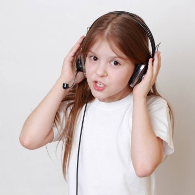 Kulaklık şarkı küçük kız moda