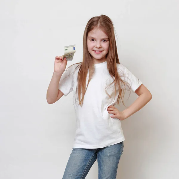 Kid on Finance and Business theme — Stock Photo, Image