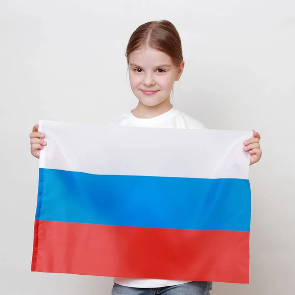 러시아 국기와 — 스톡 사진