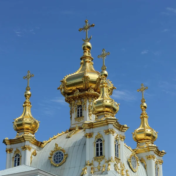 Peterhof Saint Petersburg Federacja Rosyjska Czerwca 2016 Pałac Kościoła Świętych — Zdjęcie stockowe