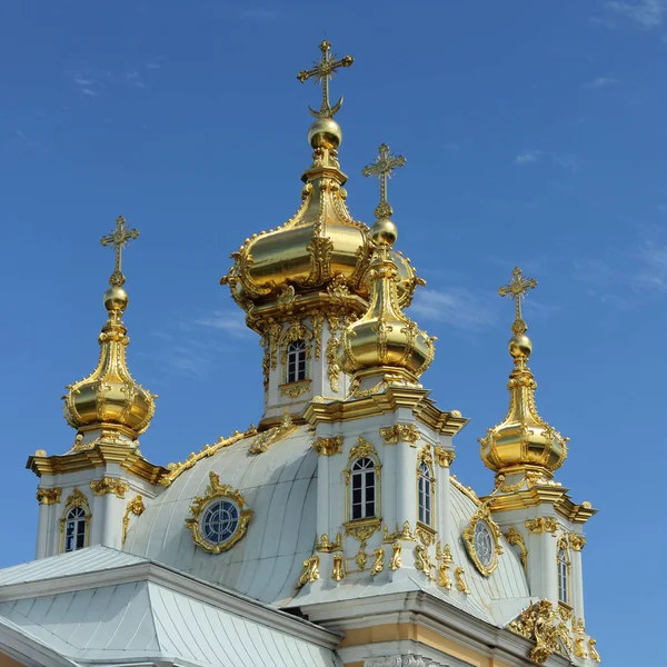 Peterhof San Petersburgo Rusia Junio 2016 Iglesia Palaciega Los Santos —  Fotos de Stock