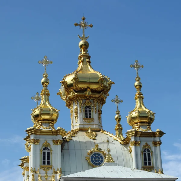 Peterhof Saint Petersburg Russia June 2016 Palace Church Saints Peter — Stock Photo, Image