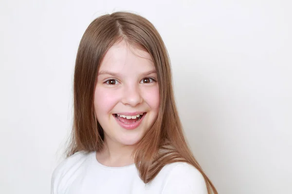 Smiley kaukasiska kid — Stockfoto