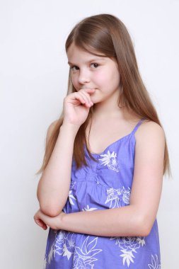 Studio duygusal küçük kız