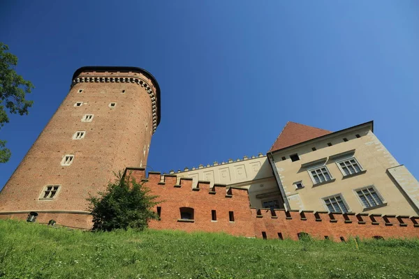 Krakau Polen August 2017 Wawel Hügel Mit Kathedrale Und Burg — Stockfoto