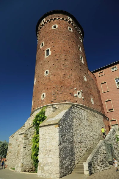 Krakow Polónia Agosto 2017 Wawel Hill Com Catedral Castelo Complexo — Fotografia de Stock