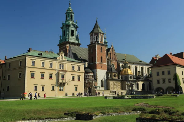 Krakov Polsko Srpna 2017 Wawel Hill Katedrála Hrad Hrad Wawel — Stock fotografie