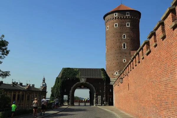 Krakau Polen August 2017 Wawel Hügel Mit Kathedrale Und Burg — Stockfoto