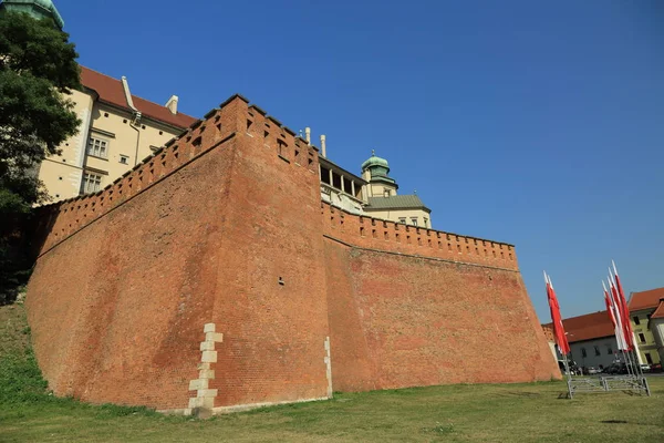 Krakau Polen August 2017 Wawel Hügel Mit Kathedrale Und Burg — Stockfoto