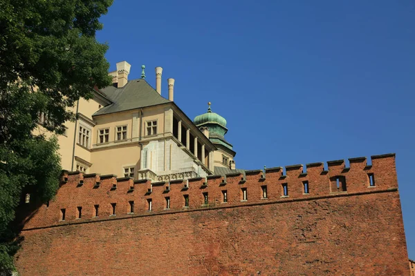 Krakau Polen August 2017 Wawel Hügel Mit Kathedrale Und Burg — Stockfoto