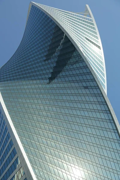 Moscow Russia August 2017 Low Angle View Moscow City Skyscrapers — Stock Photo, Image