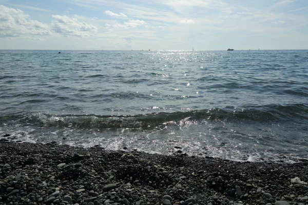 Seaside Black Sea Sochi Russian Federation Selected Focus Royalty Free Stock Images