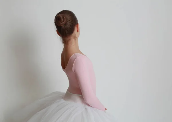 Beautiful Little Ballerina Studio — Stock Photo, Image