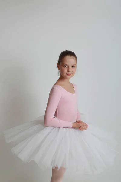 Schöne Kleine Ballerina Studio — Stockfoto