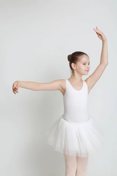 Beautiful Little Ballerina Studio — Stock Photo, Image