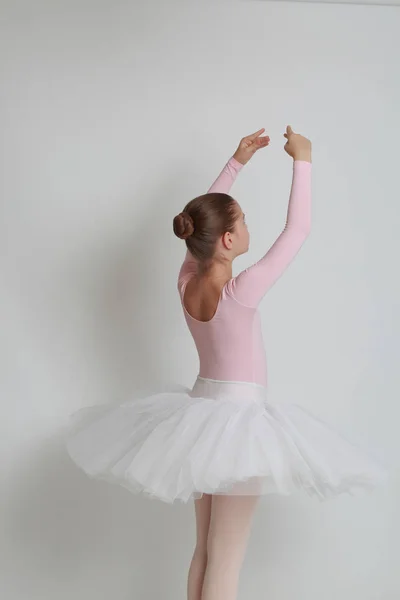 Beautiful Little Ballerina Studio — Stock Photo, Image