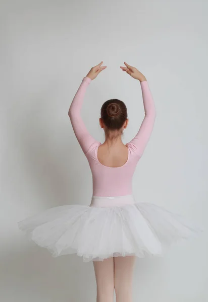 Beautiful Little Ballerina Studio — Stock Photo, Image