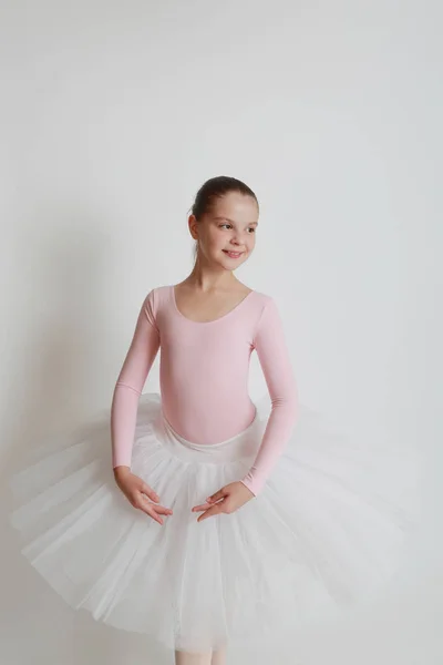 Beautiful Little Ballerina Studio — Stock Photo, Image