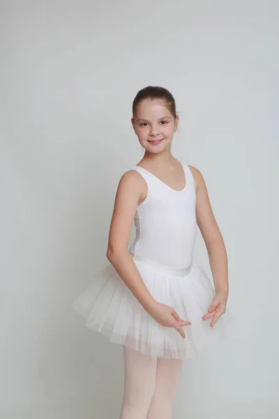 Beautiful Little Ballerina Studio — Stock Photo, Image