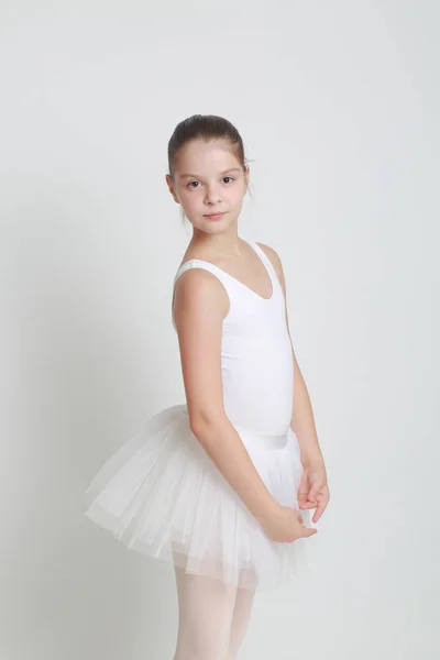 Beautiful Little Ballerina Studio — Stock Photo, Image