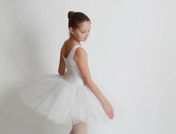 Beautiful Little Ballerina Studio — Stock Photo, Image