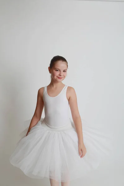 Beautiful Little Ballerina Studio — Stock Photo, Image