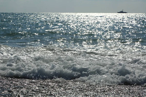 Sea Beach Riviera Sochi Russian Federation Selected Focus — Stock Photo, Image